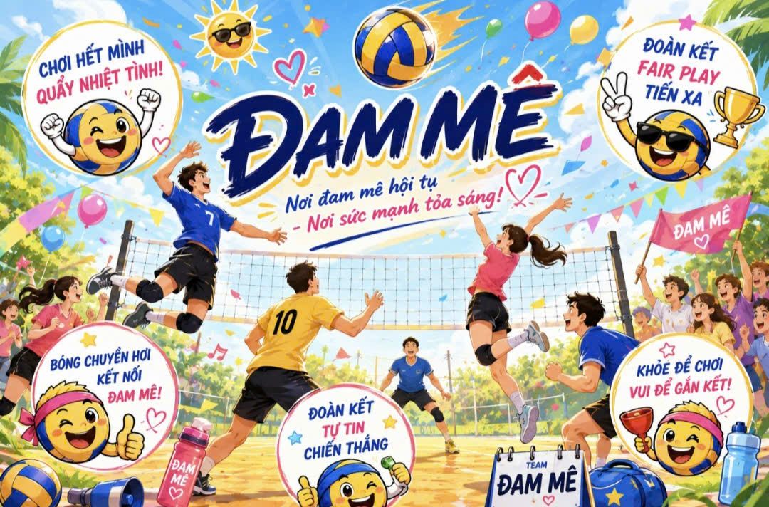Poster nhóm Đam Mê: Nơi đam mê hội tụ – Nơi sức mạnh tỏa sáng